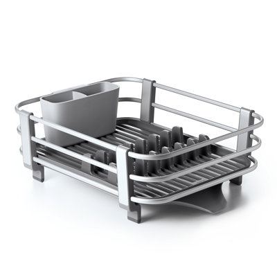 Versatile Good Grips Aluminum Frame Dish Rack - Adjustable Drain Board, Rust-Proof Aluminum
