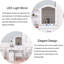 Ensemble de coiffeuse avec armoire de rangement et 2 tiroirs Lighting