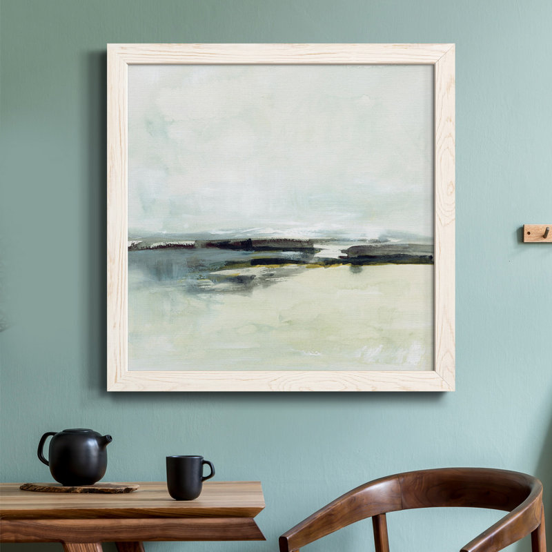 Toile encadrée «Sage Skies I-Premium» - prête à être accrochée, Blanc, H 17 po x l 17 po x P 1,5 po