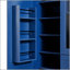 Grand garde-manger moderne avec 6 portes, tablettes réglables, plateaux coulissants et support à vin pour un rangement efficace-131657406