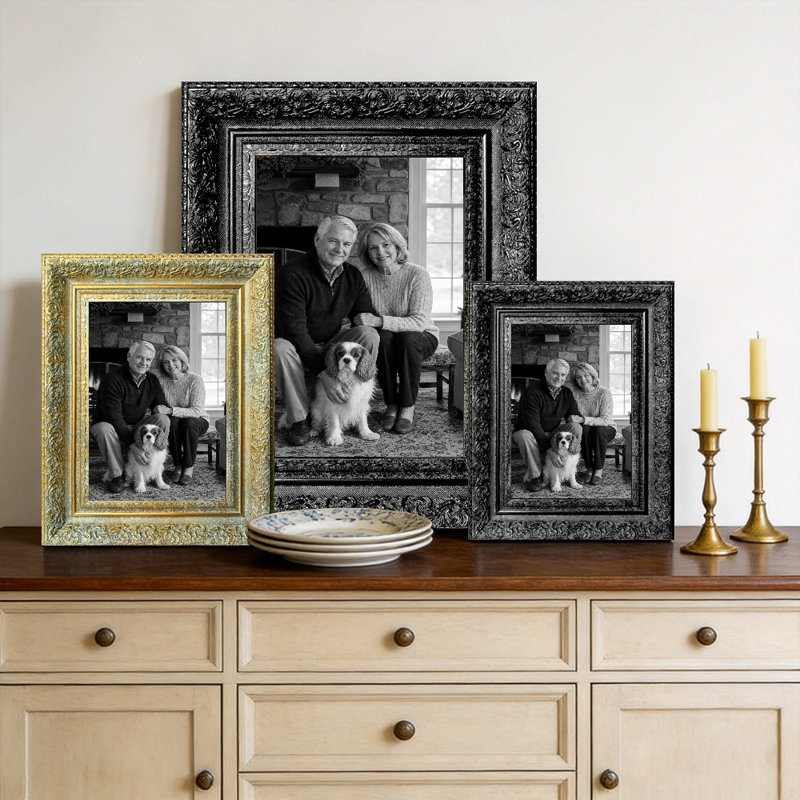 Cadre photo 5 pièces x 7 po 1PC pour pendaison de crémaillère
