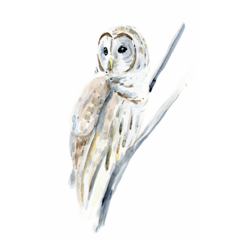 Arctic Owl I by Annie Warren - Wrapped Canvas Painting, 122cm H x 81cm W