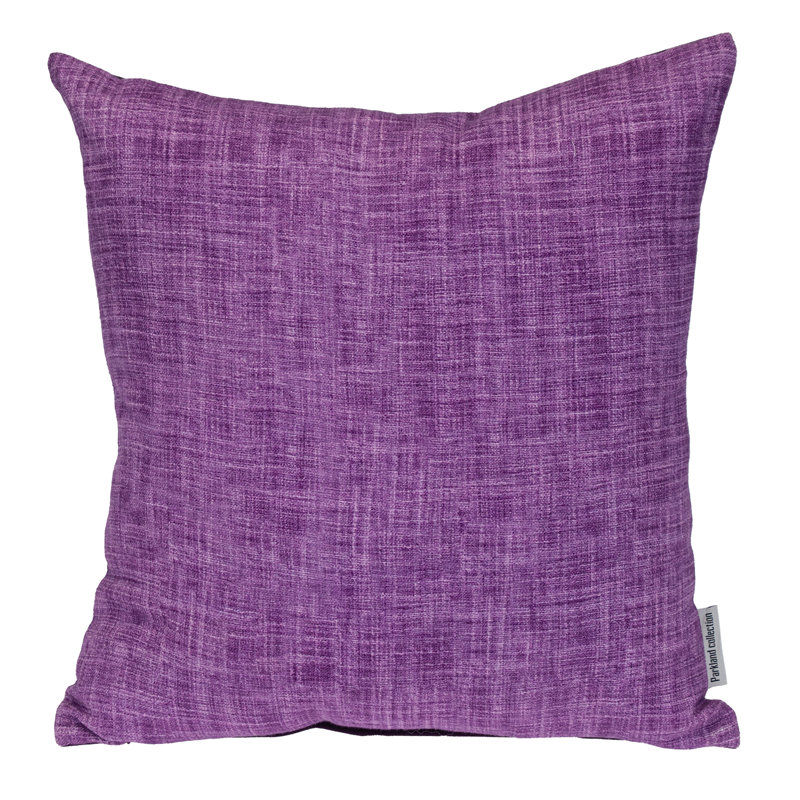 Parkland Collection Transitional Woven Purple 18" x 18" Pillow, Purple