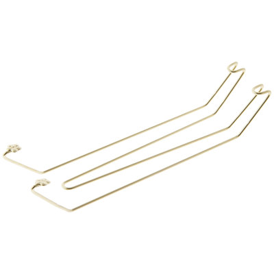 Cintre mural Mercer41 doré, H 8,75 po x l 2 po x P 1,5 po (pour assiettes de 9,5 à 12 po), paquet de 3