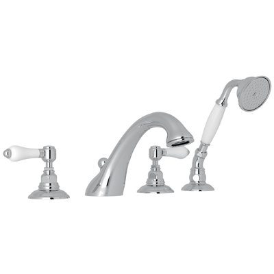 Viaggio 4-Hole Deck Mount Tub Filler