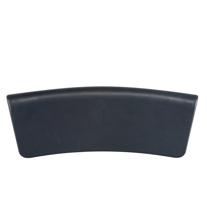 Dark Grey Ergonomic Hard Bath Pillow with Suction Cups