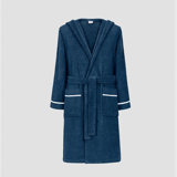 Cruise 100% Cotton Terry Cloth Ankle Bathrobe with Pockets and Hood for Kids