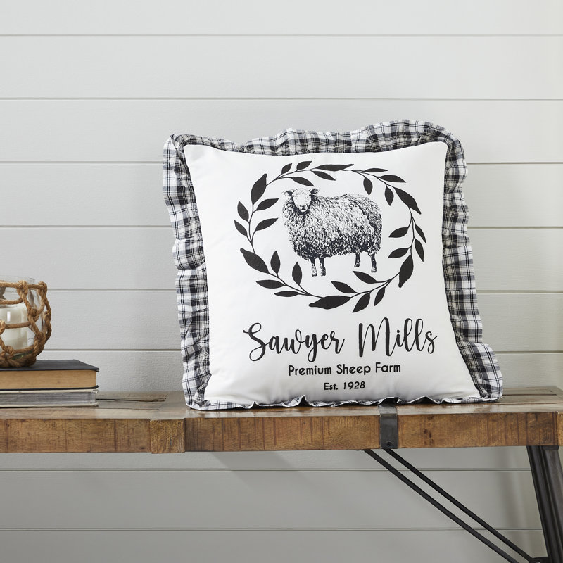 Coussin en coton Sawyer Mill Sheep