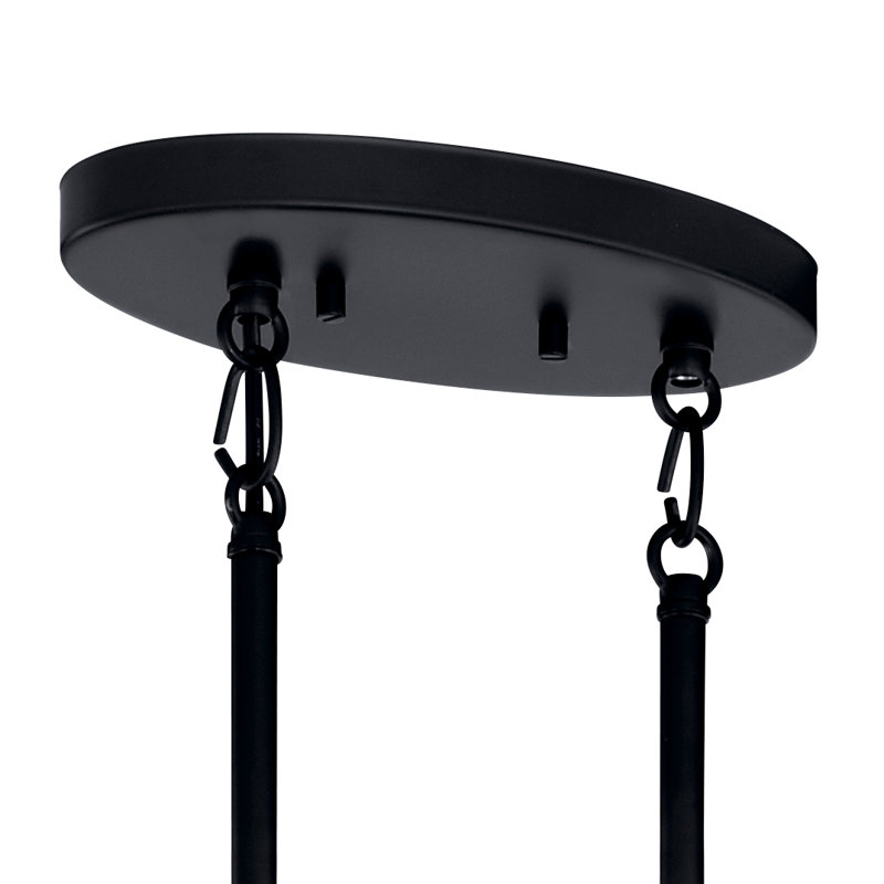 Tolani 8 - Light Wagon Wheel Chandelier, Black