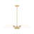 Justina Modern Gold 6 Light Chandelier-123223122