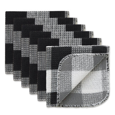 Checkered Waffle Dish Cloth Kitchen Towel