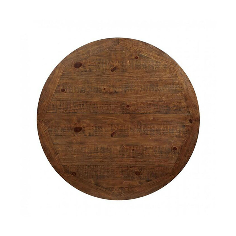 Table de salle à manger Azai, Chêne foncé vieilli