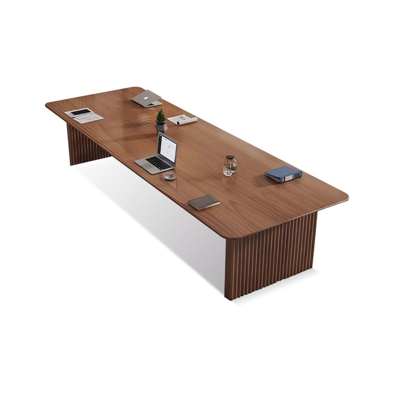 Table de conférence Burlywood, Noyer, H 29,53 po x L 110,24 po x l 39,37 po