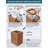 Spa Teak 6 Gallon Waste Basket