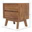 Seatonville 2-Drawer Acacia Nightstand