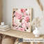 Impression florale de roses neutres florales
