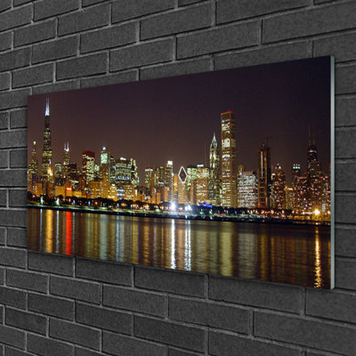 Houses City - Unframed Photograph on Glass