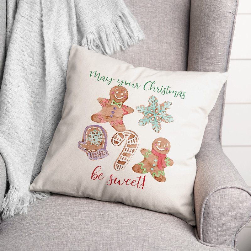 Coussin Sweet Christmas Cookies, 16 po x 16 po