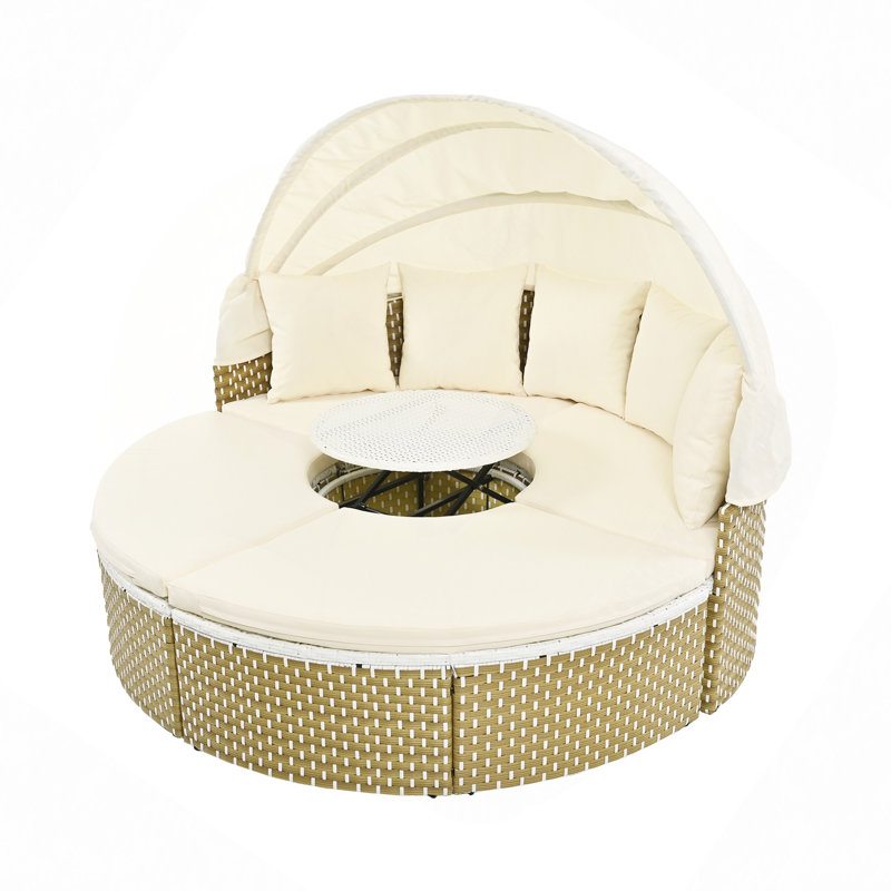 66.5'' Wide with Cushions, Beige, Natural