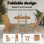 2 - Person Rectangular Solid Wood Patio Dining Set