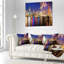 Coussin décoratif horizon de couleur sydney cityscape