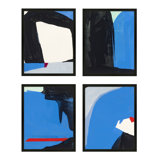 Beneath The Blue Set Of 4 Print by Andrea Stokes