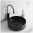 Ceramic Circular Vessel Bathroom Sink with Durable and Stain-Resistant Finish, Easy to Clean and Install
