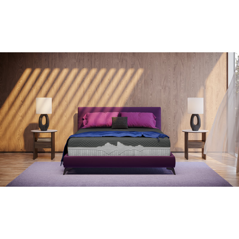 Queen Black and White Gel Memory Foam Adjustable Bed