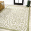 Tapis intérieur / extérieur vert / crème Deilani-983791256