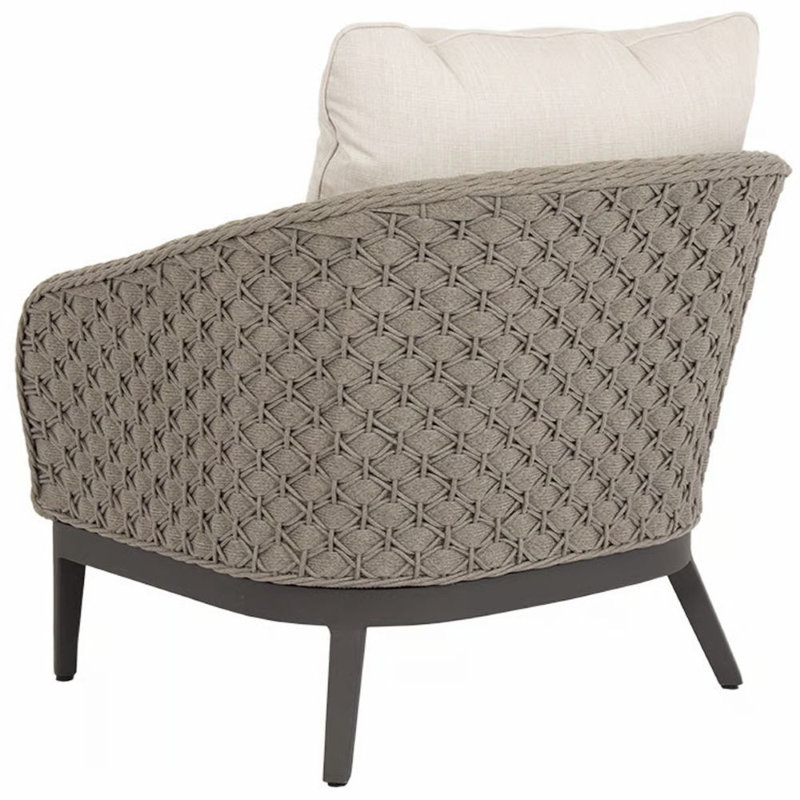 Marbella Outdoor Lounge Chair, Echo Ash Sunbrella®