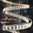 Modern Ring Crystal Chandelier Dimming Spiral Crystal LED Chandelier, Modern 4-Tier Ring Pendant Light for High Ceiling Staircases