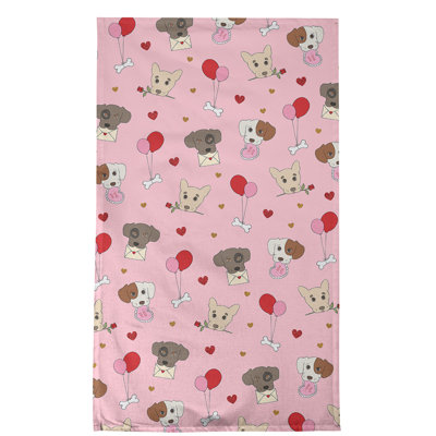 Serviette de thé pour chiens fêtes