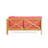 X-Back Corner Bench-R With Coffee Table