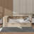Twin Size Platform Bed With Shelves, Drawers, Charging Station And Upholstered Headboard-758859838-758859809