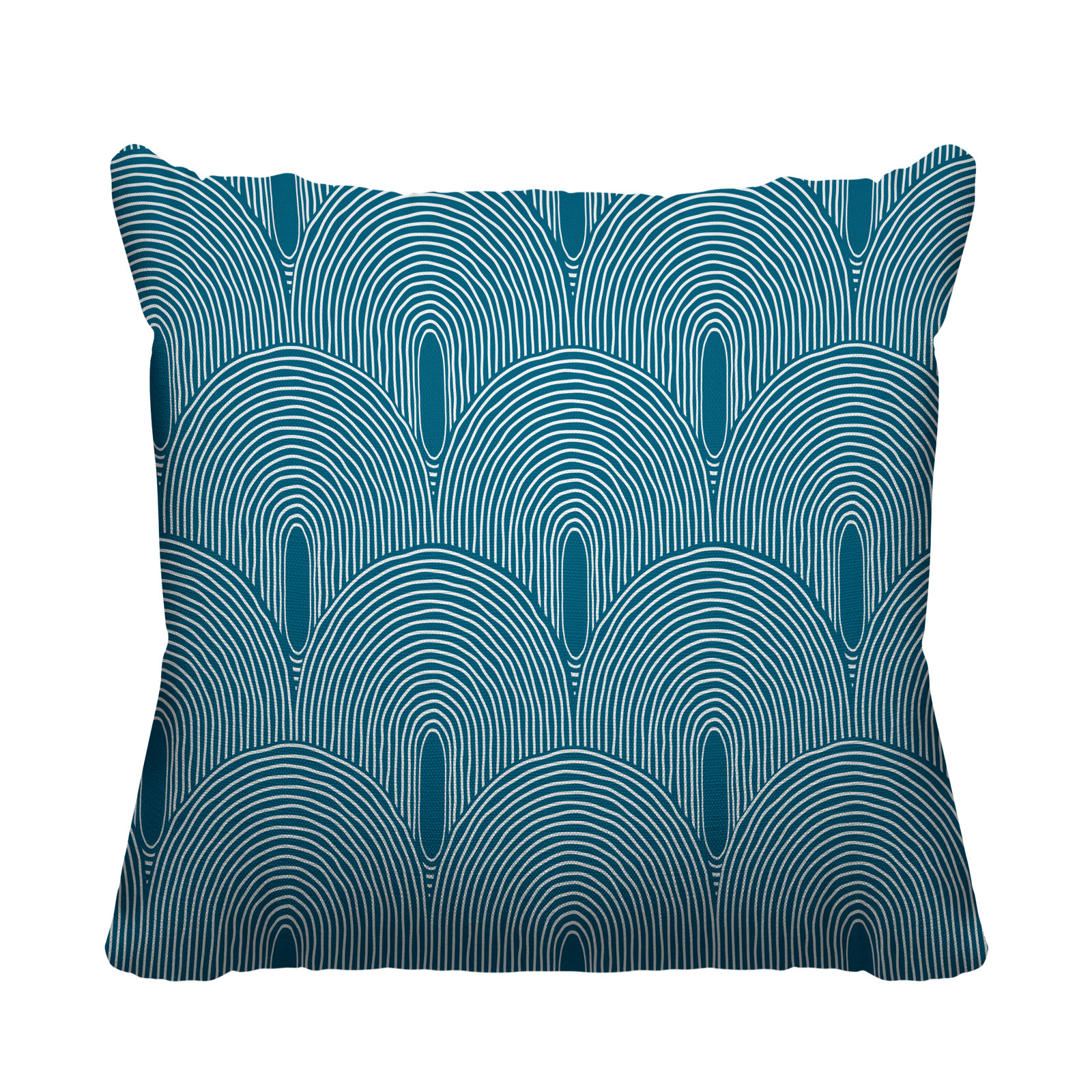 Limpo Indoor/Outdoor Throw Pillow, 20" x 20", Turquoise