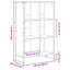 108cm H x 68cm W Steel Book Cabinet Bookcase-646485757