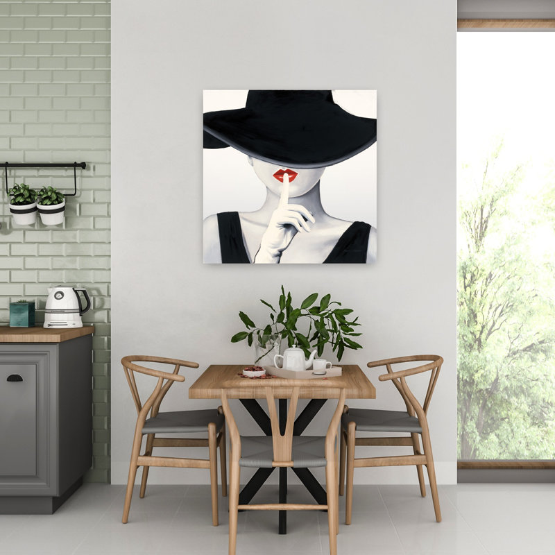 Haute Chapeau, art contemporain argenté, H 32 po x l 32 po