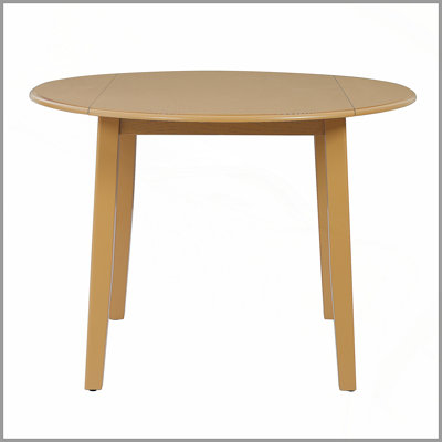 Extendable Round Dining Table For 2–4 People, Folding Wood Dining Table With Adjustable Size, Space-Saving Design For Small Apartments And Dining Areas - LIGHT BROWN
