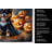 Balck and Tan Pomeranian Puppy Halloween Kitchen Towel-223250147