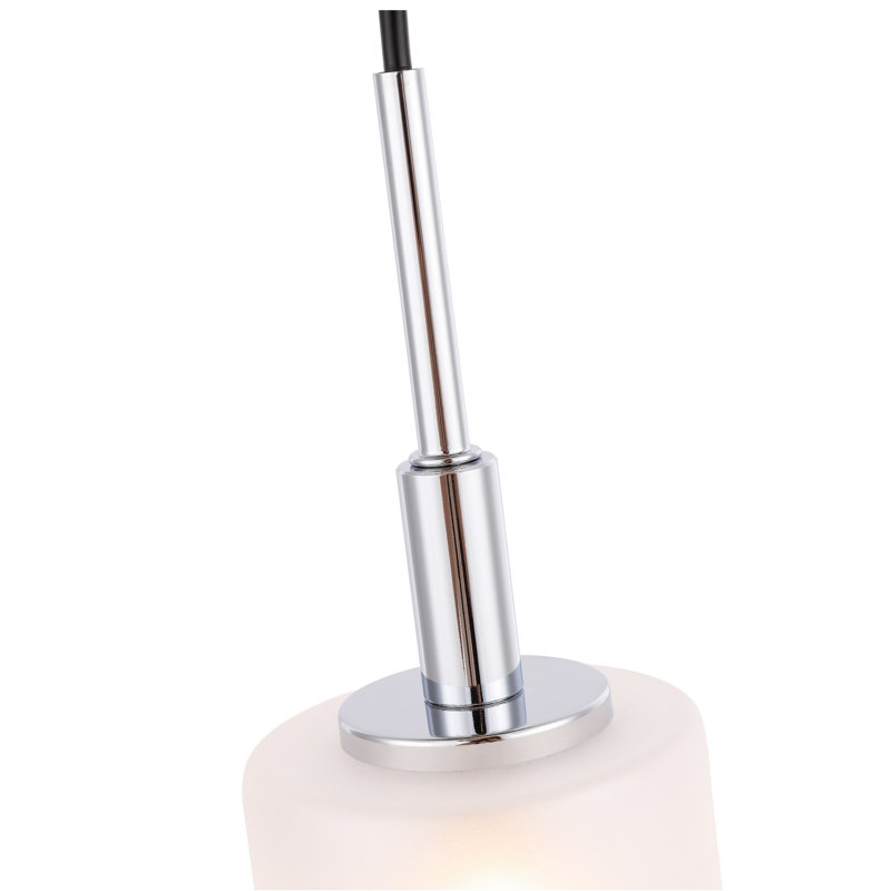 Luminaire suspendu cylindrique à 3 lumières Kylan, Chrome / Bronze, Halogène