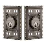 Nostalgic Warehouse Craftsman Plate Double Cylinder Deadbolt