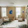 Washable Faux Wool Low Pile Abstract Print Rug Indoor&Outdoor Decor