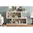 Narrow Console Table With Symmetrical Design, Retro Entryway Table With 2-Tier Open Shelf, Sofa Table For Entryway, Hallway And Living Room-967049412