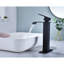 Robinet de lavabo de salle de bain avec robinet à cascade, poignée simple, bonde escamotable en acier inoxydable noir rouille mat, installation simple, sans évier-121720605