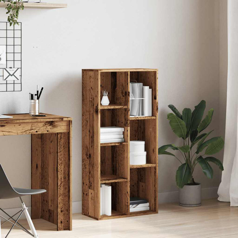 Mamet 106cm H x 50cm W Standard Bookcase, Old Wood
