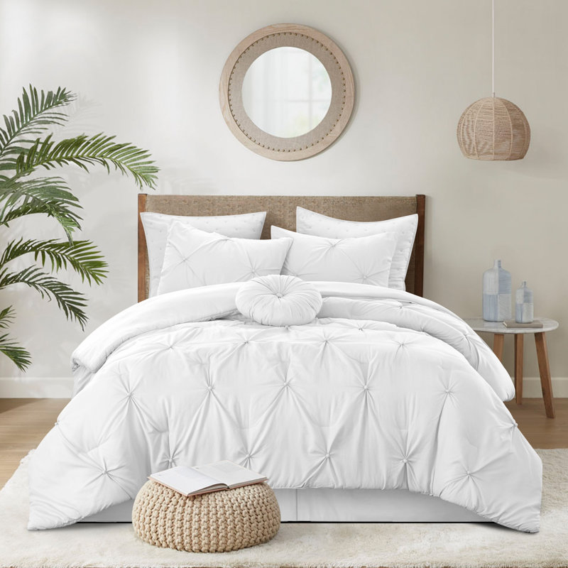 Ensemble d'édredon en duvet blanc 140 fils, Grand lit