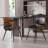 20.5"W Modern Upholstered Faux Leather Dinning Chair With Curved Wooden Backrest-1554952506