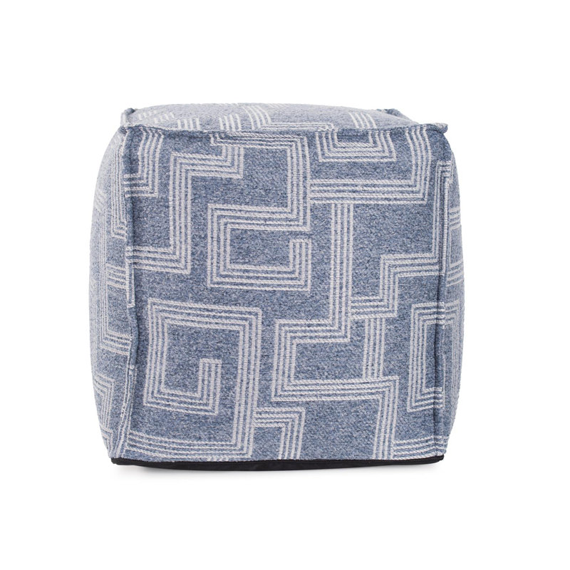 Pouf carré / extérieur Benny Syros Fog, Bleu