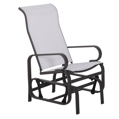 Outsunny Outdoor Glider Chair, Gliders For Outside Patio With Smooth Rocking Mechanism And Lightweight Construction For Backyard