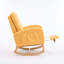 Chaise berçante décorative avec repose-pieds à haut dossier en bois d'hévéa-1197272504